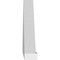 Ekena Millwork Peaked Cap 4 Spoke Architectural Grade PVC Pediment, 36"W x 10"H x 2"P (Pitch 6/12) PEDPS036X100PKC04 - alternate 4
